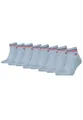Tommy Hilfiger Unisex Quarter Socken im Retro Design knöchelhoch 8-er Pack, Farbe:Light Blue Melange, Socken & Strümpfe:39-42