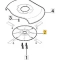 Original Stiga 180 Mm Messerteller Original Stiga Roboter-rasenmäher A1500 322465654/0