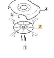 Disco ersatzklinge Von 180 MM Original Stiga Robot Rasenmäher a1500 322465654/0