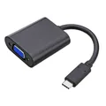 USB Typ C zu VGA Adapter Male zu Female HDMI für Macbook PC Laptop (SCHWARZ)