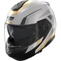 Nolan N100-6 Cinetico Klapphelm, grau-gold, Größe M für Männer