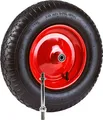 Grafner Schubkarrenrad luftbereift, 4.80/4.00-8 Ø 380mm, Stahlfelge, 120 kg Traglast, inkl. Achse, Schubkarren Ersatzrad Luft Rad Reifen