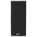 Nike Fundamental Towel Sporthandtuch Fitness Training Gym Handtuch saugfähig, Black/White, L