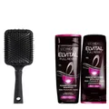 3tlg. Loreal Elvital Full Resist Power Booster Shampoo & Spülung + Haarbürste