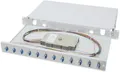 DIGITUS 48,3cm 19Zoll LWL Spleissbox ausziehbar 1HE vorkonfektioniert 12xLC duplex inkl. PG 16 Schra
