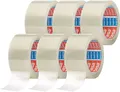 Tesapack 64014 Geräuscharmes Paketklebeband Verpacken Paketen transparent 6X66m