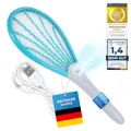 Elektrische Fliegenklatsche Elektro Fliegenfänger Insektenvernichter Mückenklatsche - Testsieger Kundenzufriedenheit (Deluxe 1 STK)