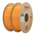 eSUN PLA Filament 1.75mm, PLA Basic 3D Drucker Filament Maßgenauigkeit +/- 0.03mm, 1KG pro Spule, 2 Spulen 3D Druck 3D Filament, Orange-2KG