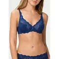 Triumph Bügel-BH Amourette 300 mit floraler Stretch-Spitze blau 85