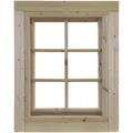 WOLFF FINNHAUS Einzelfenster "Gartenhaus", BxH: 76,5 x 99,6 cm, Isolierglas - braun