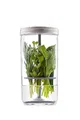 Kilner Kräuterbehälter-Set, hält Kräuter bis zu 3 Wochen frisch, 1 l Weithalsglas mit Edelstahldeckel und Silikonheber, einfach zu bedienen für hausgemachte oder im Laden gekaufte Kräuter, Rezeptheft