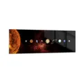 Panorama Bilder auf Glas 160x50cm Glasbild Sonnensystem Planeten Kosmos Groß XXL Wanddeko Bild im Glas Schlafzimmer Küche Wandbilder Dekoration Wohnzimmer Modern Wand Kunstdruck Art GAB160x50-5377