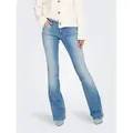 ONLY Bootcut-Jeans ONLBLUSH – Flared Jeans mit ausgestelltem Bein und Taschen blau XL (42)