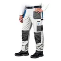 Leber&Hollman LH-FMN-T_WSN46 Formen Schutzhose, Weiß-Grau-Blau, 46 Größe