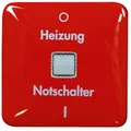 Legrand Creo Wippe Heizungsnot AUS rot