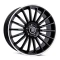 KESKIN KT15 BLACK LIP POLISH 7x17 ET40 5.00x114.30 Hub Hole 72.60 mm - Alu felgen