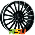 Keskin KT15 Speed black lip polish 7x17" ET40 LK5 114.3 ML 72.6 Alufelgen 17 ...