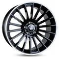 1x KESKIN WHEELS KT15 SPEED schwarz polished lip 7.0Jx17 5x114.3 ET40