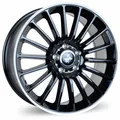 4x Keskin KT15 Speed black lip polish 7x17 ET40 - LK5/114.3 ML72.6 Felge Alu