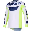 Alpinestars MX Jersey Racer Air Riway - Hellgrau/Gelb/Blau