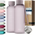 Trinkflasche 650ml BPA FREI Auslaufsicher & Spülmaschinenfest  Wasserflasche ...