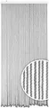 Kobolo Seilvorhang Grey, 90x200 cm, 54 Stränge, Grauer Türvorhang aus Baumwollseil, dekorativer Fliegenvorhang, Raumteiler oder Türdeko für den Innenbereich