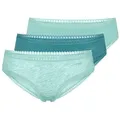 sloggi Hipster 3er Pack GO Crush (Spar-Set, 3-St) Hipster - Baumwolle - Atmungsaktiv - Komfortabel und atmungsaktiv grün XS