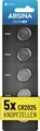 Absina Knopfzelle CR2025 3V 5 St. Lithium