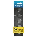 ABSINA Knopfzellen CR2025 5er Pack - Knopfzelle - CR2025 Batterien Knopfzellen