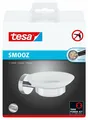 Tesa SMOOZ Seifenhalter NICHT BOHREN verchromt satinierte Glasschale Seife 40324