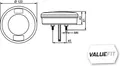 HELLA 2BA 357 027-021 Blinkleuchte - Valuefit - LED - 12/24V - Einbau