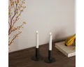 Deluxe Homeart LED-Kerze Stabkerze Echtwachs 2er Set Durchmesser 2,2 cm