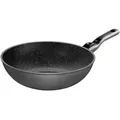 Stoneline Wok, Grau, Schwarz, Metall, Kochen, Pfannen, Woks