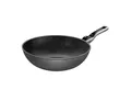 STONELINE Wok, Aluminium (1-tlg., 1 Pfanne, 1 abnehmbarer Stielgriff), mit echten Steinpartikeln, induktionsgeeignet, Made in Germany