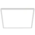 BRILONER - LED Deckenlampe mit indirektem Licht, 3 cm flach, Licht neutralweiß, Lampe, Deckenleuchte, Wohnzimmerlampe, LED Panel, Küchenlampe, Deckenbeleuchtung, Schlafzimmerlampe, 42x42x3 cm, Weiß