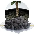 Basalt Ziersplitt anthrazit 16-22 mm - 25 kg Sack