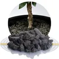 Schicker Mineral Basalt Ziersplitt anthrazit 16-22 mm 25 kg, Basaltsplitt aus Deutschland in verschiedenen Größen von 2-56 mm, Basaltbruch farbechter Naturstein ideal zur Garten-, Hof- & Weggestaltung