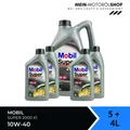 Mobil Super 2000 X1 10W-40 MB 229.1 VW 505 00 501 01 API SN 5+4 Liter = 9 Liter