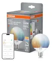 Osram SMART+ LED-Lampe Globe 95 E27 Tunable White, dimmbar, Matter-kompatibel, WiFi, steuerbar per App und Sprache, 14W, 2700-6500K