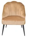 Polstersessel mit Beinen aus Stahlrohr, beige Wohnzimmersessel Sessel 