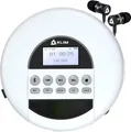 KLIM Nomad tragbarer CD-Player (Bluetooth, tragbarer Discman mit Kopfhörer, Ideal für Autos, MP3)