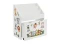 Juskys Kinder Bücherregal 3 Fächer & Spielzeugkiste - Holz Regal Weiß - 63x30x70 cm - Aufbewahrung