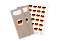 itenga Papierserviette itenga 24x Bestecktaschen + Sticker Flagge Deutschland
