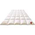 Künsemüller Microfaserbettdecke Finesse, Steppbett 2cm Innen/ Aussensteg Extra Warm, 155x220 cm - Weiß