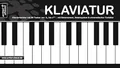 Klaviatur: Ausklappbare Klaviertastatur mit 88 Tasten von A2 bis c5 – mit Notennamen, Notensystem & chromatischer Tonleiter (360g-Kartonpapier). Lernhilfe für Anfänger. Klaviernoten.