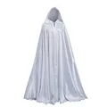 GRACEART Damen Cape Umhang Mit Kapuze Mittelalter Mantel Lang Halloween kostüm Für Hochzeit Braut Abendkleid Brautkleid