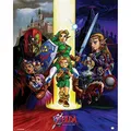Pyramid International Ocarina Of Time The Legend Of Zelda Mini-Poster, Kunststoff/Glas, mehrfarbig, 40 x 50 x 1,3 cm