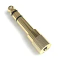 JAMEGA – Klinke Adapter 3.5mm auf 6.35mm | 6,35 mm Klinkenstecker auf 3,5 mm Klinken Buchse AUX Stereo Adapter Audio mit Vergoldeten Kontakten für Kopfhörer, Lautsprecher, Gitarre, Klavier