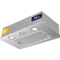 Dunstabzugshaube Einbaublock Edelstahl 52cm Abluft Umluft 300m³/h LED