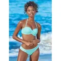 s.Oliver Bügel-Bandeau-Bikini in getwisteter Optik grün 36